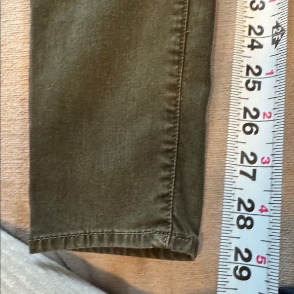Vince Olive Green Tencel Blend Stretch Mid Rise Skinny Jeans Size 29 - Picture 6 of 9